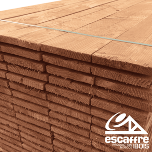 Volige non rabotée 4.00 ml x 200 x 27 mm - Douglas - Normé C18 - non traitée